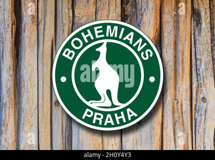 Coat of arms FC Slavia Prague (Praha), football club from the Czech  Republic Stock Photo - Alamy