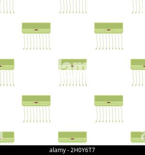 Conditioner pattern seamless background texture repeat wallpaper geometric vector Stock Vector