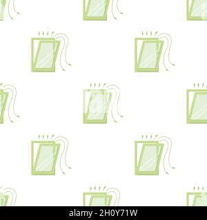 Window ventilation pattern seamless background texture repeat wallpaper geometric vector Stock Vector