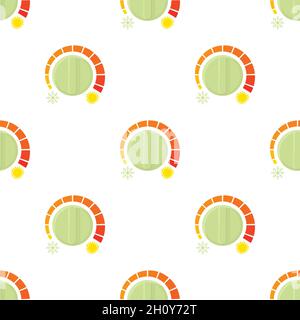 Cold heat regulator pattern seamless background texture repeat wallpaper geometric vector Stock Vector