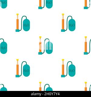 Oxygen pump pattern seamless background texture repeat wallpaper geometric vector Stock Vector
