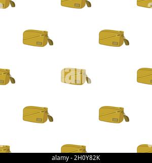 Waist bag pattern seamless background texture repeat wallpaper geometric vector Stock Vector
