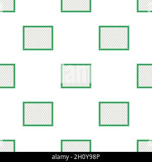 Grid fence pattern seamless background texture repeat wallpaper geometric vector Stock Vector