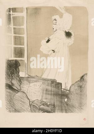 Miss May Belfort, 1895. Henri de Toulouse-Lautrec (French, 1864-1901). Lithograph; Stock Photo