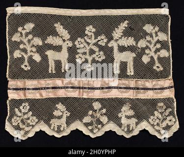 Large Non Continuous Antique Bobbin Lace