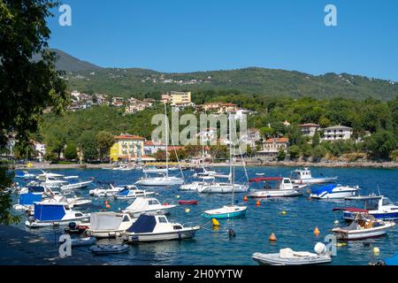 Kroatien, Istrien, Franz-Joseph-Promenade, Bucht von Ika Stock Photo