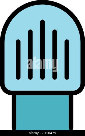 Foot rasp linear icon. Thin line illustration. Foot scrubber contour ...