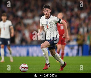 England v Hungary - FIFA World Cup 2022 - Wembley Stadium  England's Declan Rice during the World Cup Qualifier at Wembley. Picture : Mark Pain Stock Photo