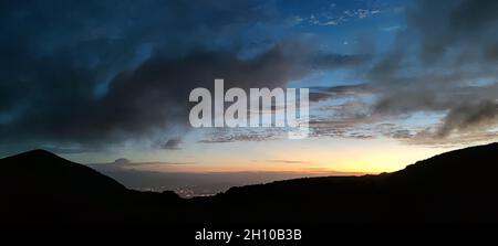 Qingtiangang, Taiwan-Oct 15, 2021: The natural source of alpine grasses is at Shangshan in Taipei City, Taipei City, Taiwan Stock Photo