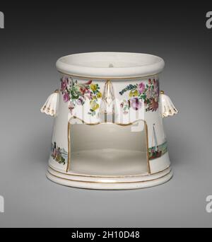 Food Warmer (Veilleuse) [Food Container], c. 1758- 1760. Meissen Porcelain  Factory (German), probably by Georg Christoph Lindemann (German).  Porcelain; overall: 23 x 18.2 x 19.6 cm (9 1/16 x 7 3/16 x 7 11/16 in Stock  Photo - Alamy