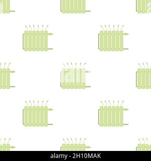 Heating battery pattern seamless background texture repeat wallpaper geometric vector Stock Vector