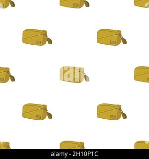 Waist bag pattern seamless background texture repeat wallpaper geometric vector Stock Vector