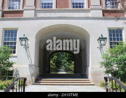 Upham Arch, Upham Hall, Miami University, Oxford, Ohio Stock Photo