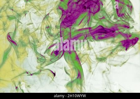 Colored smoke for computer and mobile phone wallpapers. Stock Photo