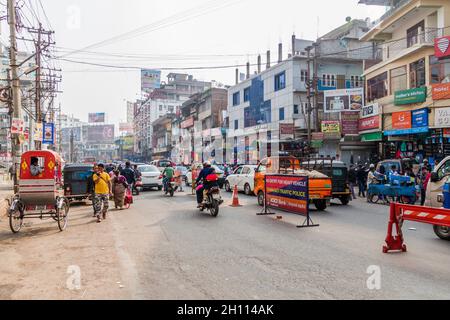 GUWAHATI, INDIA - JANUARY 31, 2017: Street traffic in Guwahati, Assam state India Stock Photo