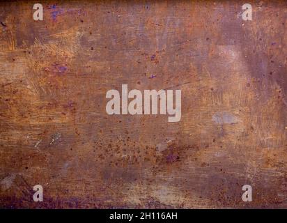 Close up grunge metal plate surface of steel door Stock Photo