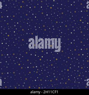 Little stars on a blue background vector stock illustration Stock Vector