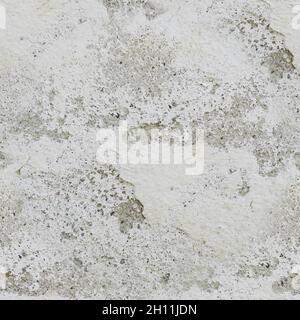 Tileable seamless pattern of white wall texture. Stock Photo