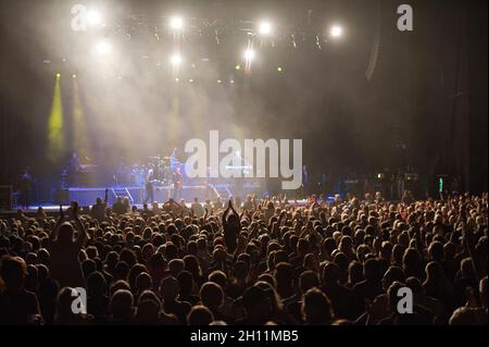 October 12, 2021 - Wilmington, North Carolina; USA - Musicians CHICAGO performs live as their 2021 tour makes a stop at the Live Oak Bank Pavilion at Riverfront Park located in Wilmington. Copyright 2021 Jason Moore. (Credit Image: © Jason Moore/ZUMA Press Wire) Stock Photo