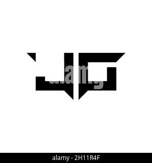 LD Monogram logo letter with simple modern shape style design template vector isolated on white background Stock Vector