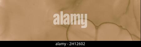 Abstract Coffee Paint. Liquid Brown Banner. Stock Photo