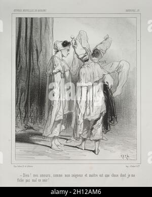 Carnaval. Paul Gavarni (French, 1804-1866). Lithograph; Stock Photo