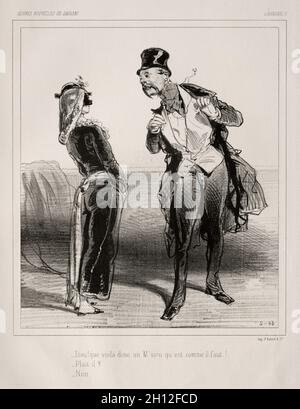 Carnaval. Paul Gavarni (French, 1804-1866). Lithograph; Stock Photo