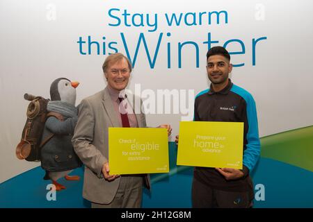 London, UK. 11th October, 2017. Sir David Amess MP for Southend West attends a British Gas Stay Warm This Winter Event at Portcullis House. Obituary: Sir David was tragically stabbed to death in his constituency on Friday 15th October 2021. Sir David had been an MP since 1983. Credit: Maureen McLean/Alamy Stock Photo