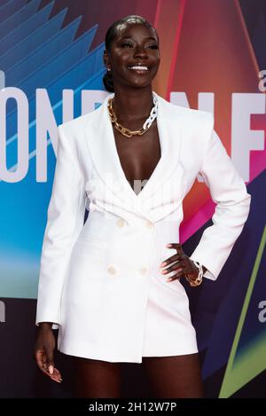 London, UK. 15th Oct, 2021. Priscilla Anyabu attends the 'King Richard' UK Premiere, 65th BFI London Film Festival at The Royal Festival Hall. (Photo by Loredana Sangiuliano/SOPA Images/Sipa USA) Credit: Sipa USA/Alamy Live News Stock Photo