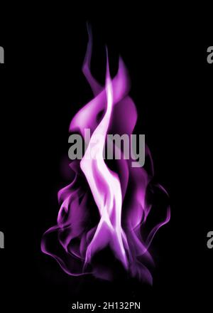 The Violet Flame of Saint Germain (Divine Energy & Transformation) Stock Photo