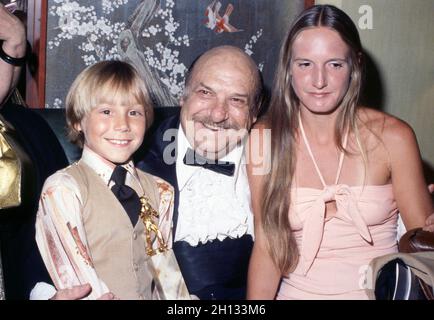 Jackie Coogan with grandson Keith Coogan and daughter Leslie Coogan  1979 Credit: Ralph Dominguez/MediaPunch Stock Photo