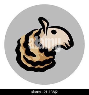 Sheep head icon Stock Vector