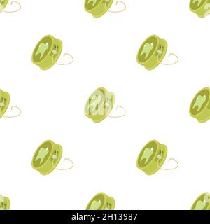 Dental floss pattern seamless background texture repeat wallpaper geometric vector Stock Vector