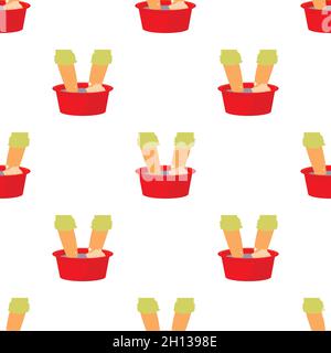 Washing in the basin pattern seamless background texture repeat wallpaper geometric vector Stock Vector