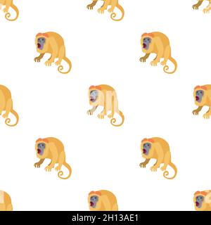 Surprised monkey pattern seamless background texture repeat wallpaper ...