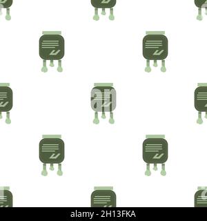 Circuit pattern seamless background texture repeat wallpaper geometric vector Stock Vector