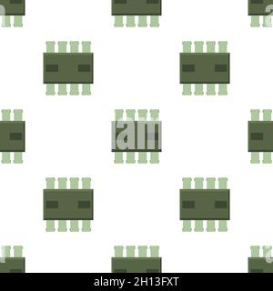Electronics pattern seamless background texture repeat wallpaper geometric vector Stock Vector