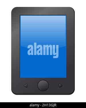 illustration of the mobile book reader device Stock Vector