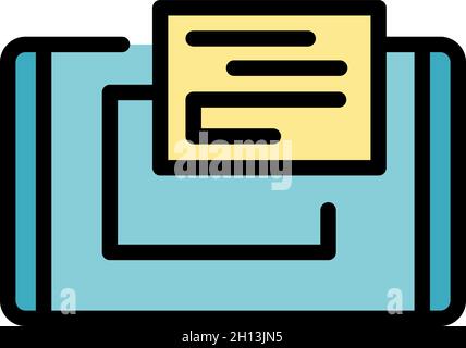 Ui interface icon. Outline Ui interface vector icon color flat isolated Stock Vector