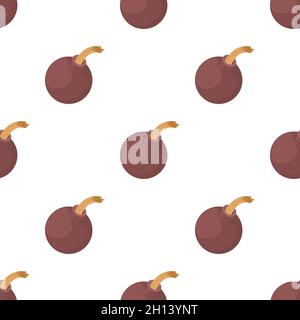 Bomb pattern seamless background texture repeat wallpaper geometric vector Stock Vector