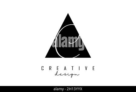 Handwritten AC A C Letters Logo Design Vector Illustration Stock Vector ...