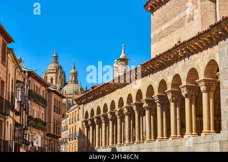 Church of San Martin. Segovia, Spain. Stock Photo
