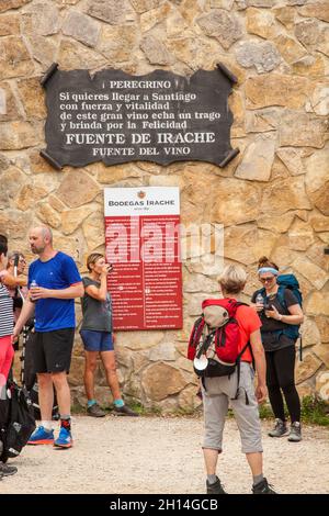 https://l450v.alamy.com/450v/2h14gcb/pilgrims-using-the-wine-fountain-at-the-bodegas-irache-at-ayegui-navarra-while-walking-the-camino-de-santiago-the-way-of-st-james-pilgrimage-route-2h14gcb.jpg