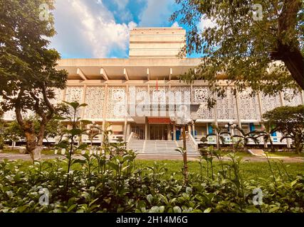 Saigon, Vietnam - Jan 26, 2021. The National Library of Saigon, Vietnam. Saigon used to be the capital of the Republic of Vietnam, the largest economi Stock Photo