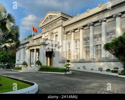 Saigon, Vietnam - Jan 26, 2021. Gia Long Palace of Saigon, Vietnam. Saigon used to be the capital of the Republic of Vietnam, the largest economic cen Stock Photo