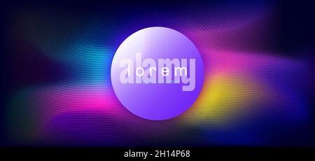 Modern abstract liquid gradient colorful neon splash background. Vector illustration Stock Vector