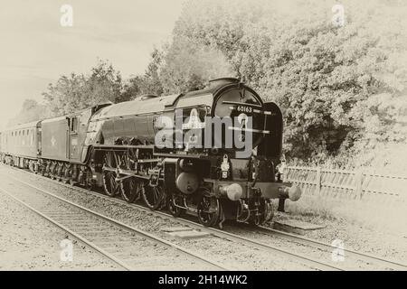 Tornado passing through Long Preston on 16th October 2021 Stock Photo