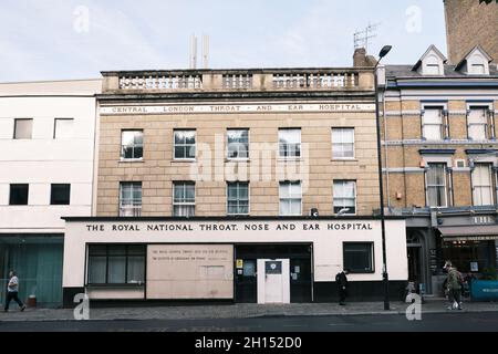 Royal National Throat, Nose and Ear Hospital on Gray's Inn Road. Stock Photo