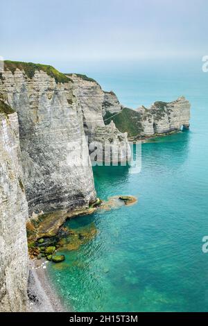 The cliffs of Etretat in Normandy, France