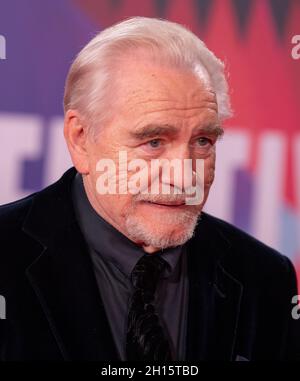 LONDON, ENGLAND - OCTOBER 15: Brian Cox attends the UK Premiere of 'Succession' during the 65th BFI London Film Festival at The Royal Festival Hall on Stock Photo